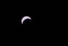 USA, Indiana, Carmel. Partial solar eclipse. Art Print